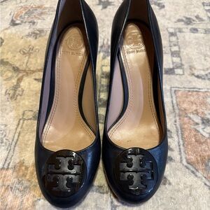 Tory Burch Black Leather Heels